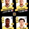 2023-24 Panini Belgium Pro League Stickers #333 Goncalves-Filipovic-Bateau-Geusens