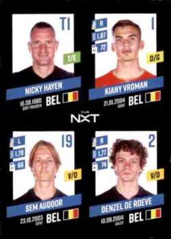 2023-24 Panini Belgium Pro League Stickers #337 Hayen-Vroman-Audoor-De Roeve