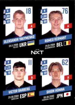 2023-24 Panini Belgium Pro League Stickers #340 Yakymenko-Vermant-Barbera-Homna