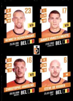 2023-24 Panini Belgium Pro League Stickers #343 Schuermans-Vansteenkiste-Janssens-De Ridder