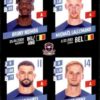 2023-24 Panini Belgium Pro League Stickers #350 Nsimba-Lallemand-Rajse-Myny