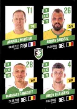 2023-24 Panini Belgium Pro League Stickers #352 Mercier-Saussez-Francotte-Gillekens