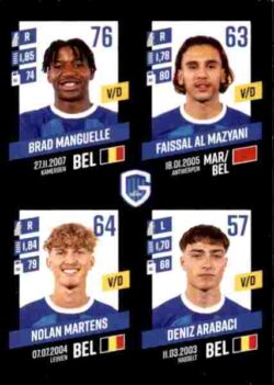 2023-24 Panini Belgium Pro League Stickers #358 Manguelle-Al Mazyani-Martens-Arabaci