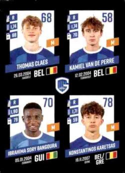 2023-24 Panini Belgium Pro League Stickers #359 Claes-Van de Perre-Sory Bangoura-Karetsas