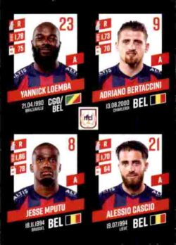 2023-24 Panini Belgium Pro League Stickers #365 Loemba-Bertaccini-Mputu-Cascio