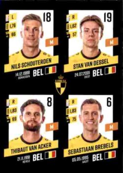 2023-24 Panini Belgium Pro League Stickers #369 Schouterden-Van Dessel-Van Acker-Brebels