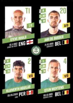 2023-24 Panini Belgium Pro League Stickers #372 Bould-De Busser-Aguilar-Wuytens