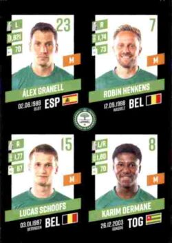 2023-24 Panini Belgium Pro League Stickers #374 Granell-Henkens-Schoofs-Dermane