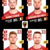 2023-24 Panini Belgium Pro League Stickers #378 D'haese-Van Daele-Tanghe-Vinck