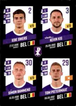 2023-24 Panini Belgium Pro League Stickers #383 Swers-Kis-Bammens-Pietermaat