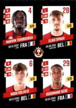 2023-24 Panini Belgium Pro League Stickers #388 Tshibuabua-Spago-Solheid-Kebe