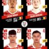 2023-24 Panini Belgium Pro League Stickers #393 Nouby-Dierckk-Paulo Da Silva-Tory