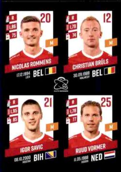 2023-24 Panini Belgium Pro League Stickers #399 Rommens-Bruls-Savic-Vormer