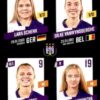 2023-24 Panini Belgium Pro League Stickers #403 Schenk-Vanwynsberghe-Jacobs-Matavkova