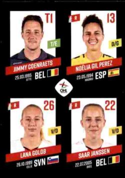 2023-24 Panini Belgium Pro League Stickers #407 Coenraets-Gil Perez-Golob-Janssen