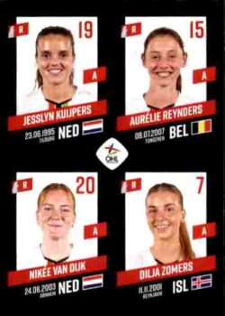 2023-24 Panini Belgium Pro League Stickers #410 Kuijpers-Reynders-van Dijk-Zomers