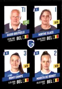 2023-24 Panini Belgium Pro League Stickers #417 Brepoels-Claes-Camps-De Bondt