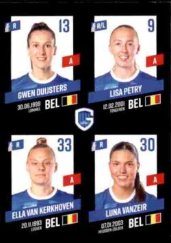 2023-24 Panini Belgium Pro League Stickers #420 Duijsters-Petry-Van Kerkhoven-Vanzeir