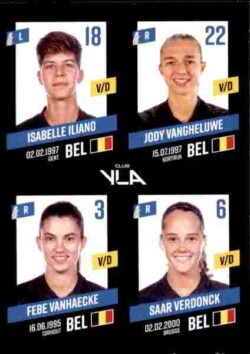 2023-24 Panini Belgium Pro League Stickers #423 Iliano-Vangheluwe-Vanhaecke-Verdonck