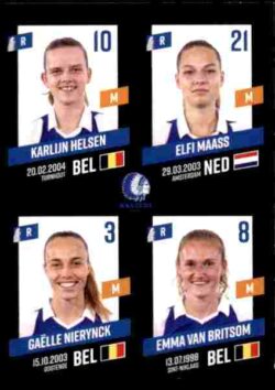 2023-24 Panini Belgium Pro League Stickers #429 Helsen-Maass-Nierynck-Van Britsom