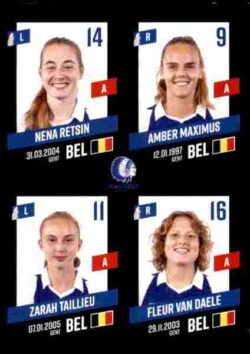 2023-24 Panini Belgium Pro League Stickers #430 Retsin-Maximus-Taillieu-Van Daele