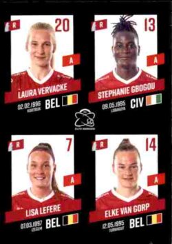 2023-24 Panini Belgium Pro League Stickers #435 Vervacke-Gbogou-Lefere-Van Gorp