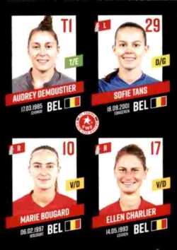 2023-24 Panini Belgium Pro League Stickers #437 Demoustier-Tans-Bougard-Charlier