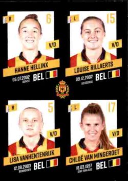 2023-24 Panini Belgium Pro League Stickers #443 Helinx-Rillaerts-Vanhentenrijk-Van Mingeroet