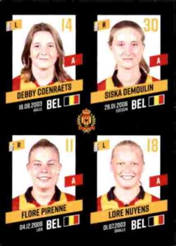 2023-24 Panini Belgium Pro League Stickers #445 Coenraets-Demoulin-Pirenne-Nuyens