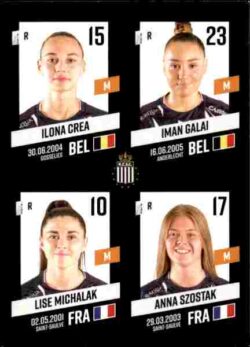 2023-24 Panini Belgium Pro League Stickers #449 Crea-Galai-Michalak-Szostak