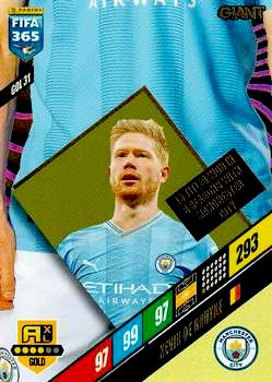 2023-24 Panini FIFA 365 Adrenalyn XL #GOL31 Kevin De Bruyne