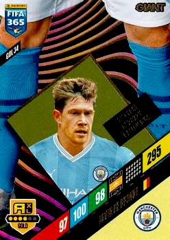 2023-24 Panini FIFA 365 Adrenalyn XL #GOL34 Kevin De Bruyne