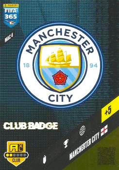 2023-24 Panini FIFA 365 Adrenalyn XL #MAC04 Manchester City Club Badge