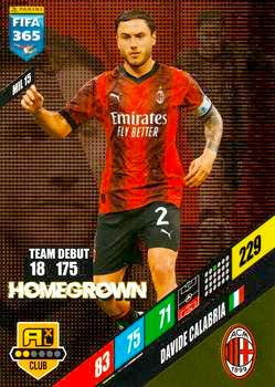 2023-24 Panini FIFA 365 Adrenalyn XL #MIL15 Davide Calabria