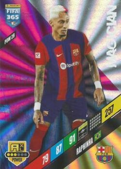 2023-24 Panini FIFA 365 Adrenalyn XL #POW28 Raphinha