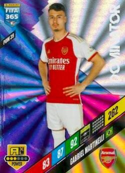 2023-24 Panini FIFA 365 Adrenalyn XL #POW39 Gabriel Martinelli