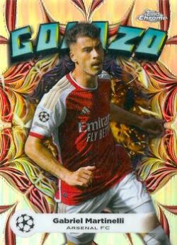 2023-24 Topps Chrome UEFA Club Competitions #GL-11 Golazo Gabriel Martinelli