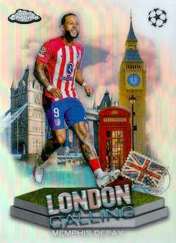 2023-24 Topps Chrome UEFA Club Competitions #LC-2 London Calling Memphis Depay