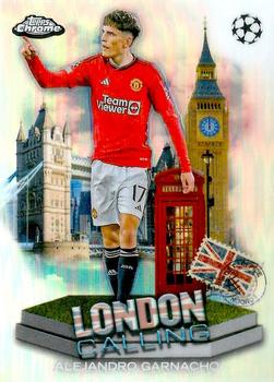 2023-24 Topps Chrome UEFA Club Competitions #LC-9 London Calling Alejandro Garnacho