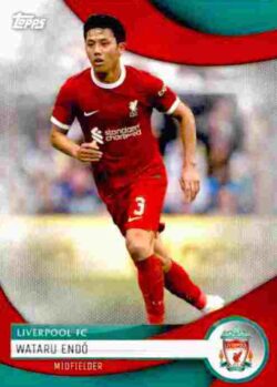 2023-24 Topps Liverpool Team Set #22 Wataru Endo