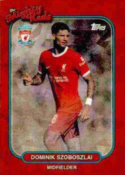 2023-24 Topps Liverpool Team Set #31 The Mighty Reds Red Ice - Dominik Szoboszlai