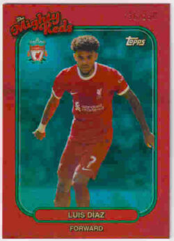 2023-24 Topps Liverpool Team Set #34 The Mighty Reds - Luis Diaz SN250