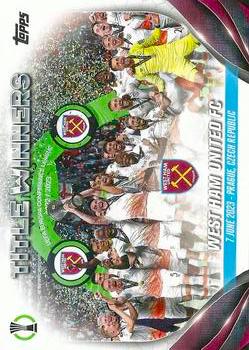 2023-24 Topps UEFA Club Competitions #090 Conference League Title Winners