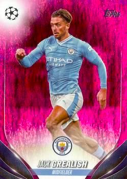 2023-24 Topps UEFA Club Competitions #124 Pink Sparkle Jack Grealish