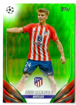 2023-24 Topps UEFA Club Competitions #139 Green Pablo Barrios SN199