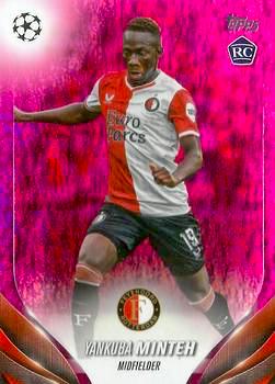 2023-24 Topps UEFA Club Competitions #165 Pink Sparkle Yankuba Minteh