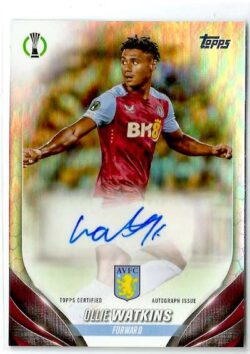 2023-24 Topps UEFA Club Competitions #A-OW Base Autographs Ollie Watkins