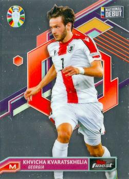 2023 Topps Finest Road to UEFA EURO 2024 #031 Khvicha Kvaratskhelia