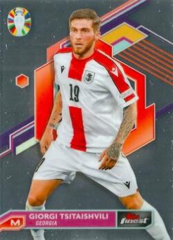 2023 Topps Finest Road to UEFA EURO 2024 #033 Giorgi Tsitaishvili