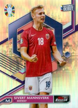 2023 Topps Finest Road to UEFA EURO 2024 #058 Refractor Sivert Mannsverk